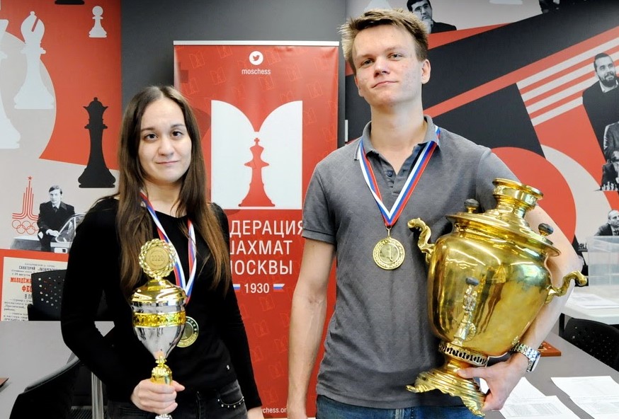 Никита Афанасьев и Дарья Войт - чемпионы Москвы по блицу 2020